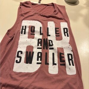 Holler and Swaller concert tank/muscle shirt signed by Blake Shelton